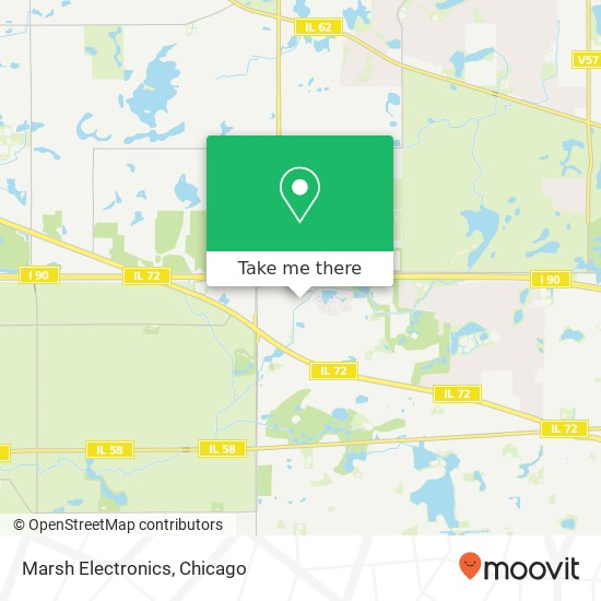 Mapa de Marsh Electronics, 2155 Stonington Ave Hoffman Estates, IL 60169