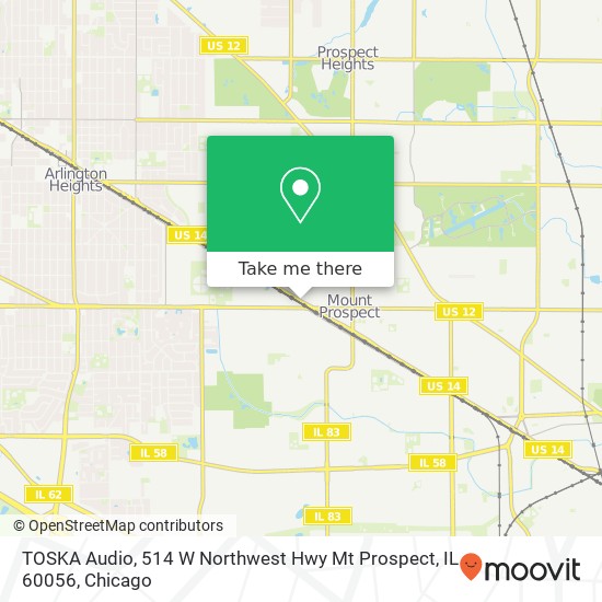 TOSKA Audio, 514 W Northwest Hwy Mt Prospect, IL 60056 map