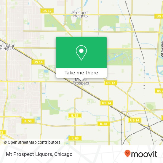 Mt Prospect Liquors map