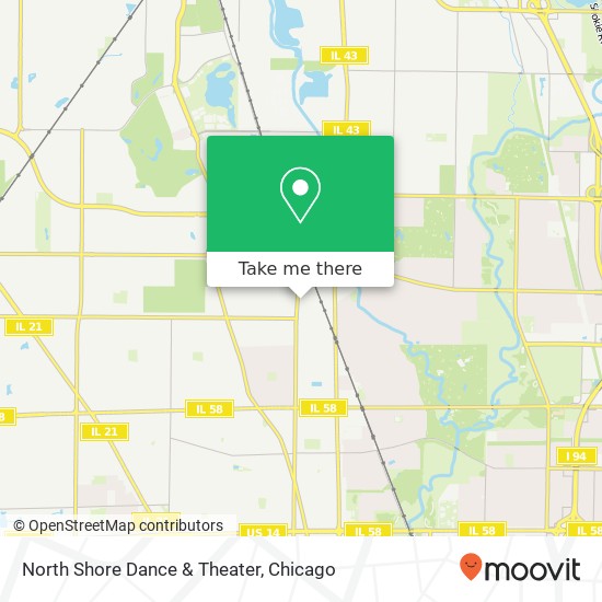 North Shore Dance & Theater, 727 Harlem Ave Glenview, IL 60025 map