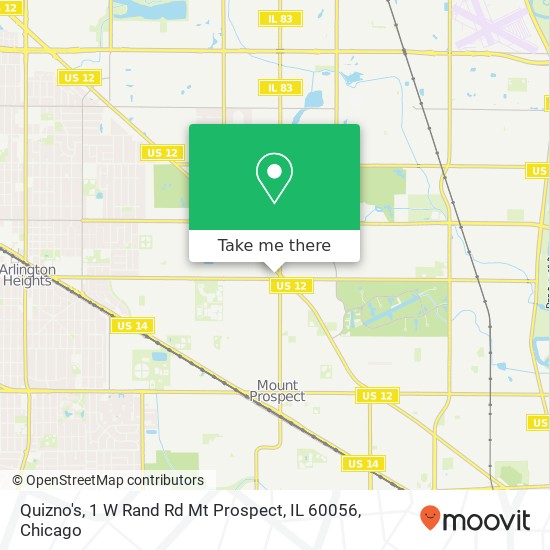 Quizno's, 1 W Rand Rd Mt Prospect, IL 60056 map
