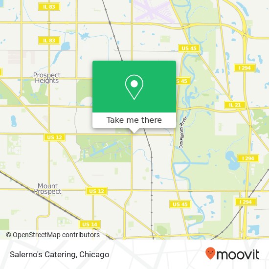 Salerno's Catering, 1716 E Kensington Rd Mt Prospect, IL 60056 map