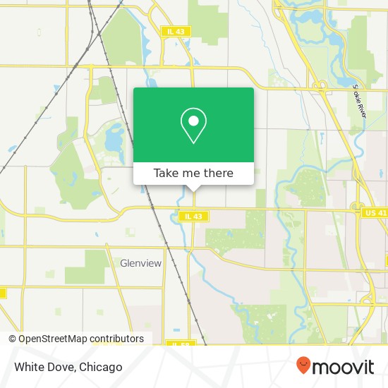 Mapa de White Dove, 1494 Waukegan Rd Glenview, IL 60025