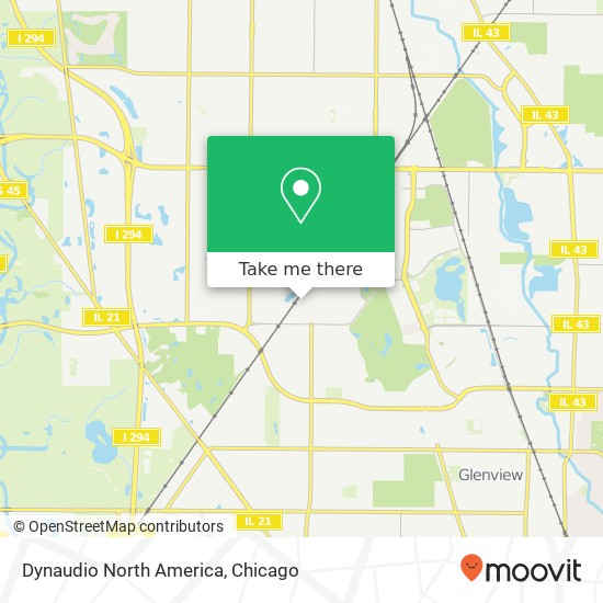 Mapa de Dynaudio North America, 1852 Elmdale Ave Glenview, IL 60026