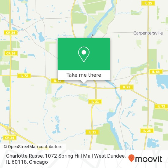 Charlotte Russe, 1072 Spring Hill Mall West Dundee, IL 60118 map