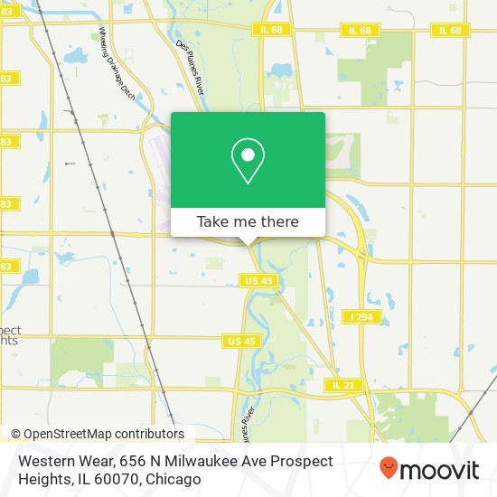 Western Wear, 656 N Milwaukee Ave Prospect Heights, IL 60070 map