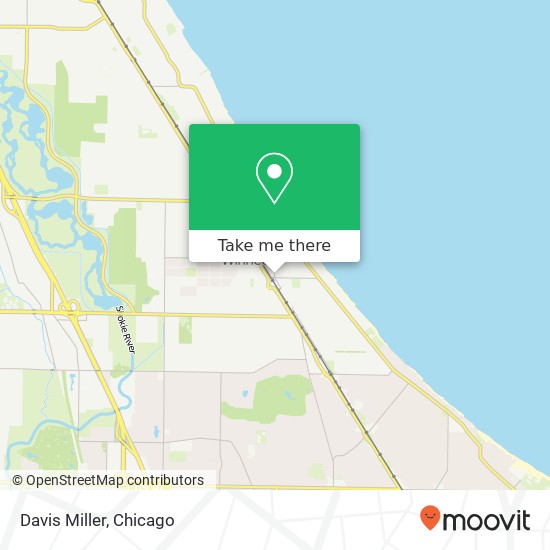 Mapa de Davis Miller, 549 Lincoln Ave Winnetka, IL 60093