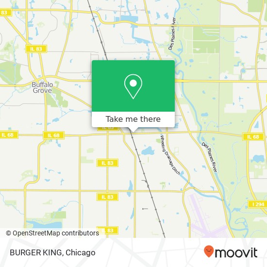 BURGER KING, 425 W Dundee Rd Wheeling, IL 60090 map