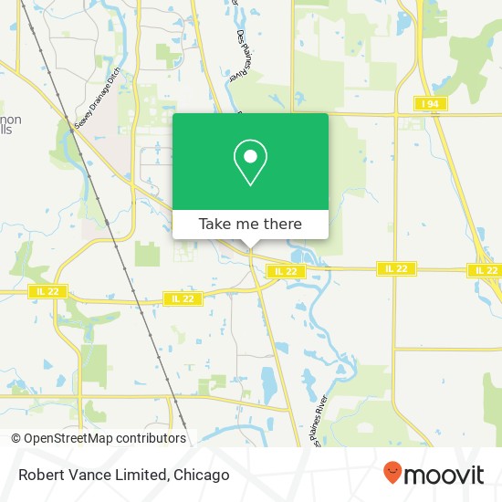 Mapa de Robert Vance Limited, 185 Milwaukee Ave Lincolnshire, IL 60069