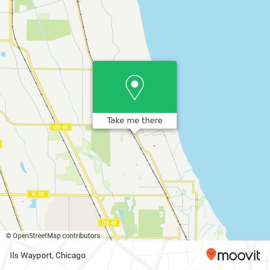 Mapa de Ils Wayport, 894 Sheridan Rd Highwood, IL 60040