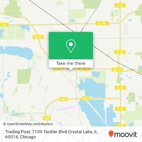 Mapa de Trading Post, 7100 Teckler Blvd Crystal Lake, IL 60014