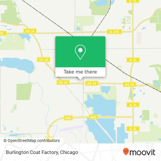 Burlington Coat Factory, 6120 Northwest Hwy Crystal Lake, IL 60014 map