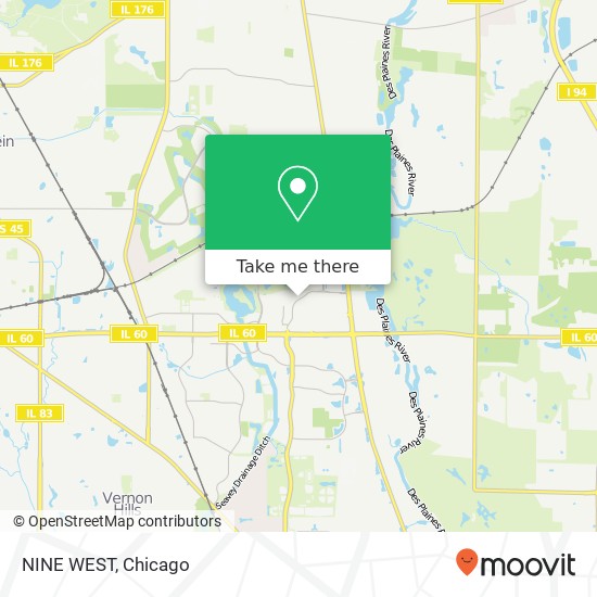 NINE WEST, 311 Hawthorn Ctr Vernon Hills, IL 60061 map