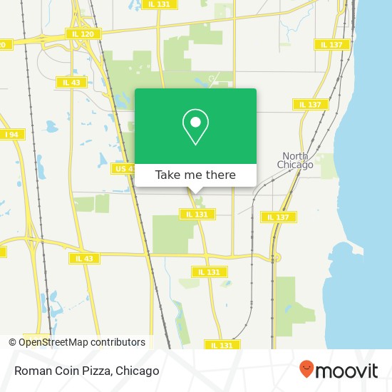 Roman Coin Pizza, 2705 Martin Luther King Jr Dr North Chicago, IL 60064 map