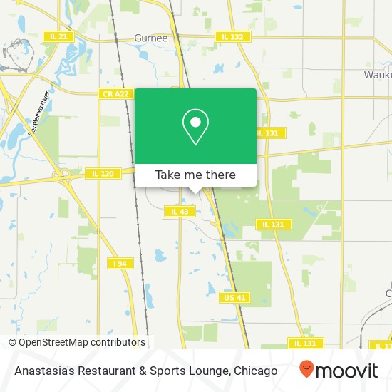 Anastasia's Restaurant & Sports Lounge, 880 S Northpoint Blvd Waukegan, IL 60085 map