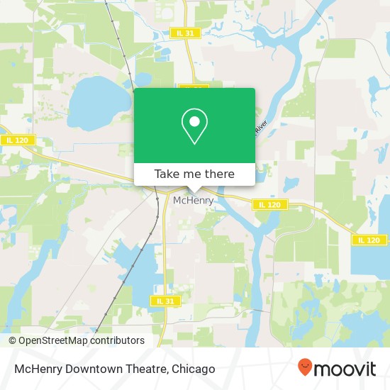 McHenry Downtown Theatre map