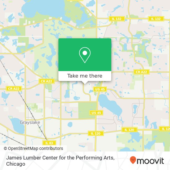 James Lumber Center for the Performing Arts, 19351 W Washington St Grayslake, IL 60030 map