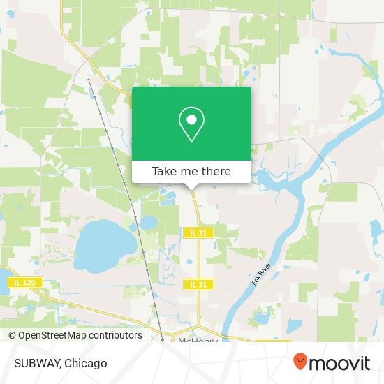 SUBWAY, 3801 Running Brook Farm Blvd McHenry, IL 60051 map