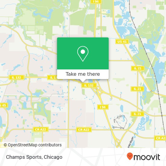Champs Sports, 6170 Grand Ave Gurnee, IL 60031 map