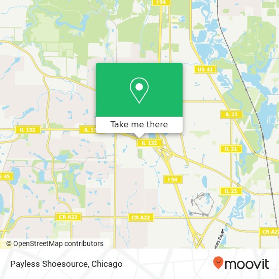 Payless Shoesource, 6170 Grand Ave Gurnee, IL 60031 map