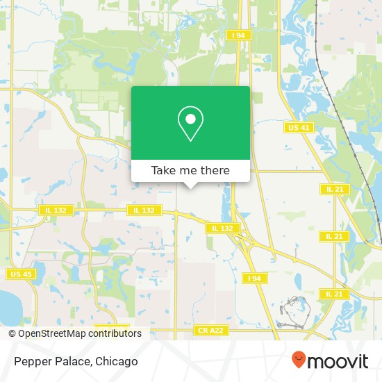 Mapa de Pepper Palace, Gurnee, IL 60031