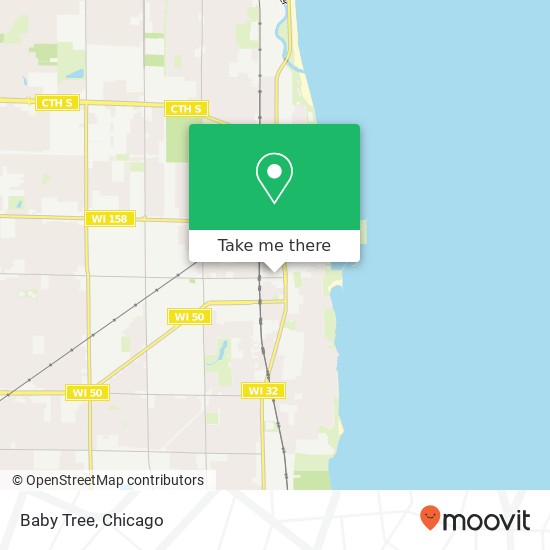 Mapa de Baby Tree, 1016 60th St Kenosha, WI 53140