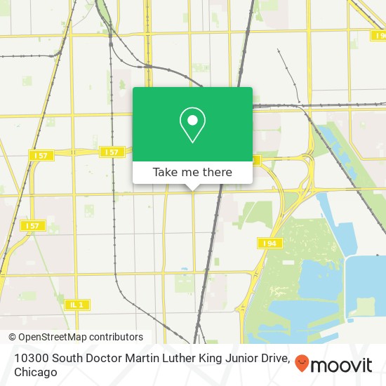Mapa de 10300 South Doctor Martin Luther King Junior Drive