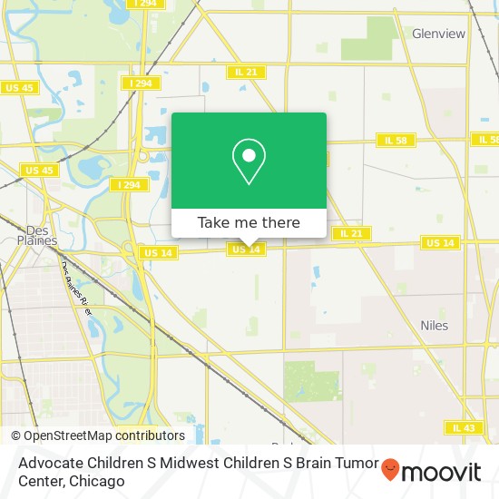Advocate Children S Midwest Children S Brain Tumor Center map