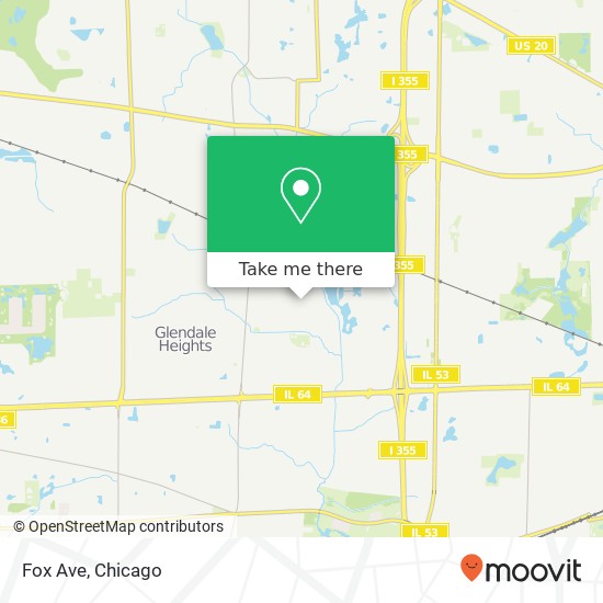 Fox Ave map