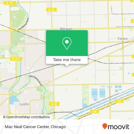Mac Neal Cancer Center map