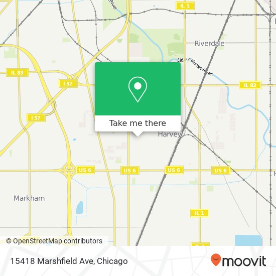 15418 Marshfield Ave map