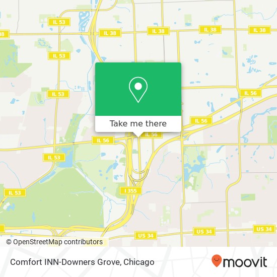 Comfort INN-Downers Grove map