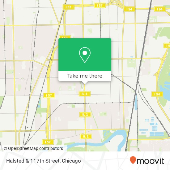 Mapa de Halsted & 117th Street