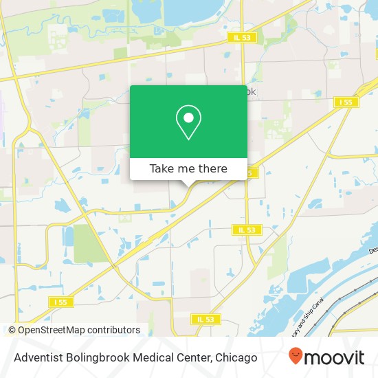 Adventist Bolingbrook Medical Center map