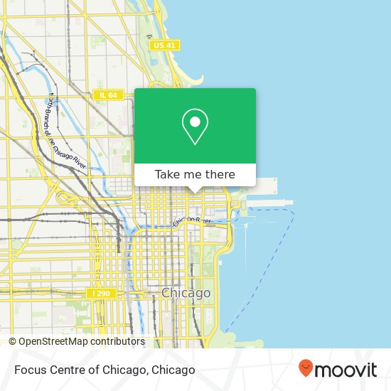 Mapa de Focus Centre of Chicago