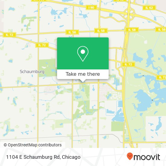 Mapa de 1104 E Schaumburg Rd