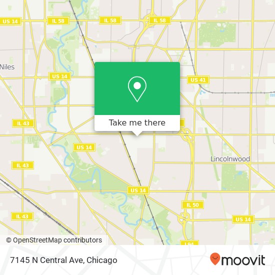 7145 N Central Ave map
