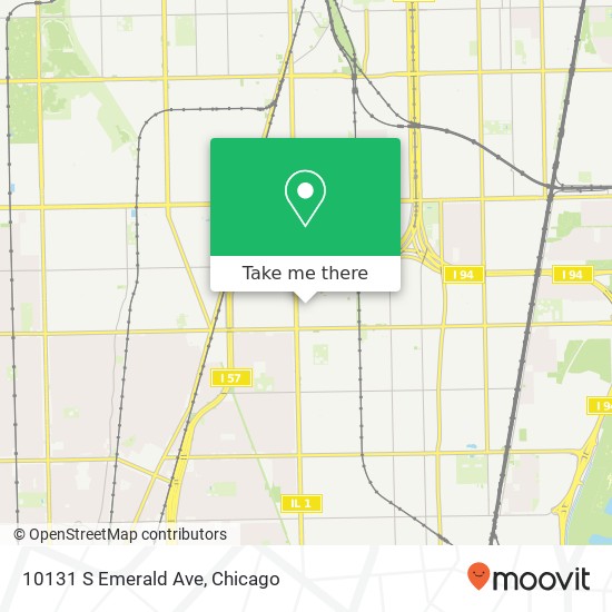 Mapa de 10131 S Emerald Ave