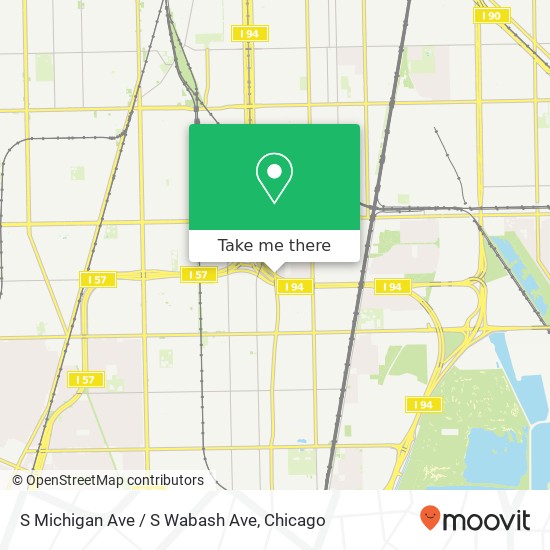 S Michigan Ave / S Wabash Ave map