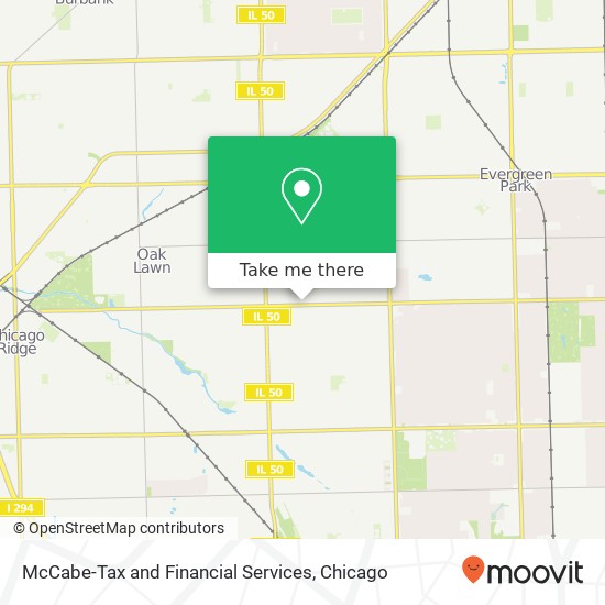 McCabe-Tax and Financial Services map