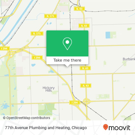 77th Avenue Plumbing and Heating map