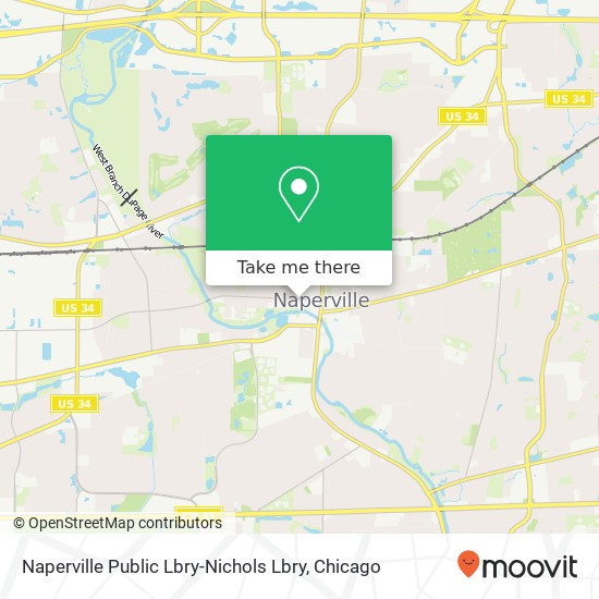 Mapa de Naperville Public Lbry-Nichols Lbry
