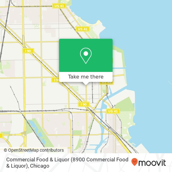 Commercial Food & Liquor map