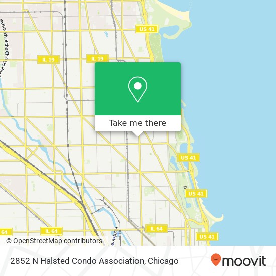 2852 N Halsted Condo Association map