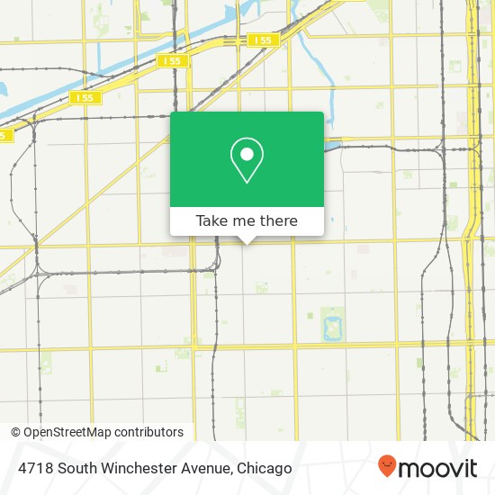 Mapa de 4718 South Winchester Avenue