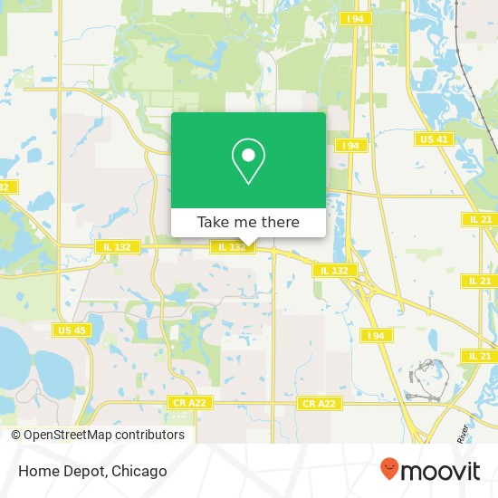 Home Depot map