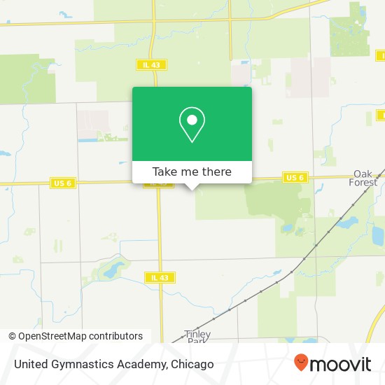 Mapa de United Gymnastics Academy