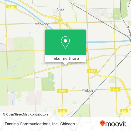 Mapa de Fanning Communications, Inc.