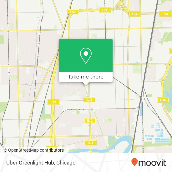 Mapa de Uber Greenlight Hub