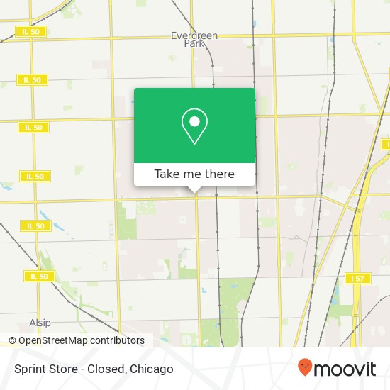 Sprint Store - Closed map